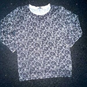 UEC TALBOTS LACEY LOOKING THIN SWEATER SZ S